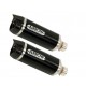 SILENCIOSO STREET THUNDER TITANIO Y CARBONO