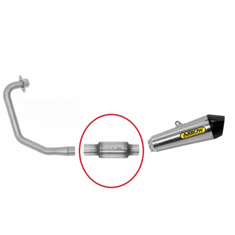 TUBO ENLACE CATALIZADOR ACERO INOXIDABLE