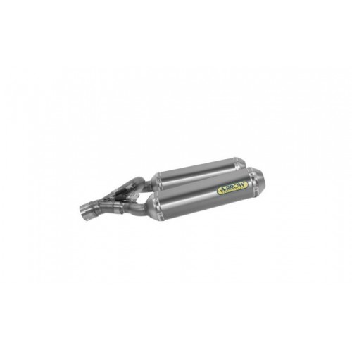 DOBLE SILENCIOSO ROUND-SIL TITANIO ARROW HOMOLOGADO