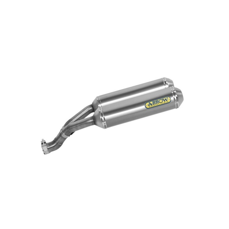 DOBLE SILENCIOSO ROUND-SIL TITANIO ARROW HOMOLOGADO