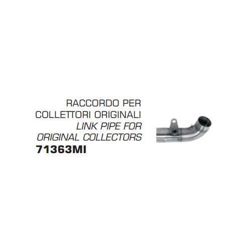TUBO ENLACE COLECTOR ORIGINAL ARROW RACING