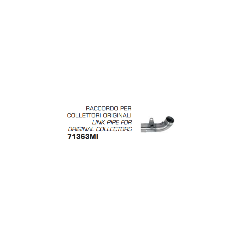 TUBO ENLACE COLECTOR ORIGINAL ARROW RACING