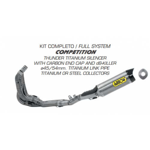 KIT COMPLETO COMPETITION «EVO» TITANIO ARROW