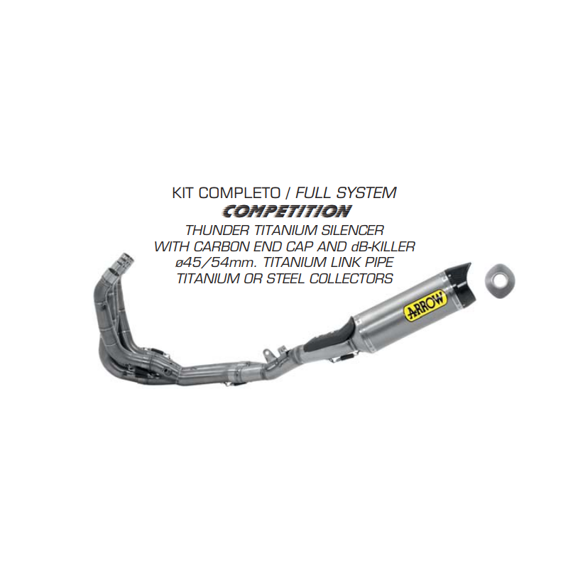 KIT COMPLETO COMPETITION «EVO» TITANIO ARROW