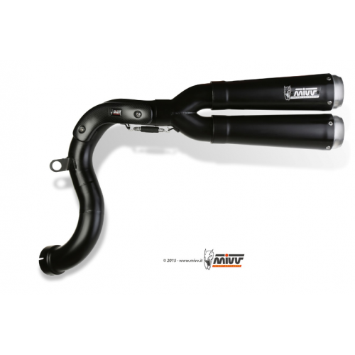 DOUBLE EXHAUST KIT X-CONE BLACK MIVV APPROVED