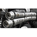 DOUBLE ÉCHAPPEMENT INOX ZARD TRIUMPH STREET SCRAMBLER