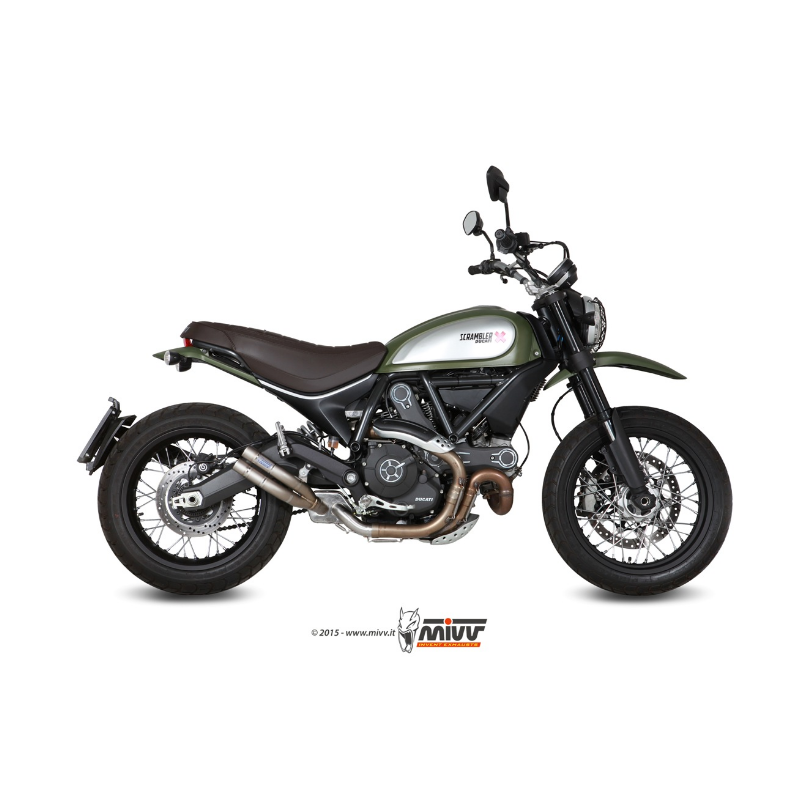 EXHAUST TITANIUM DOUBLE GUN MIVV APPROVED