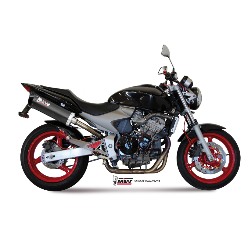 COMPLETE OVAL EXHAUST CARBON MIVV APPROVED