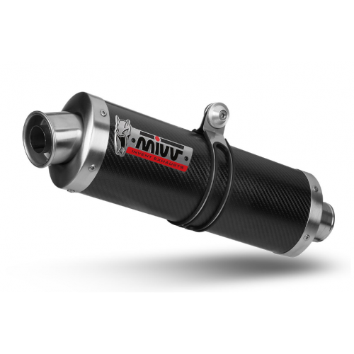 OVAL CARBON EXHAUST MIVV APPROVED