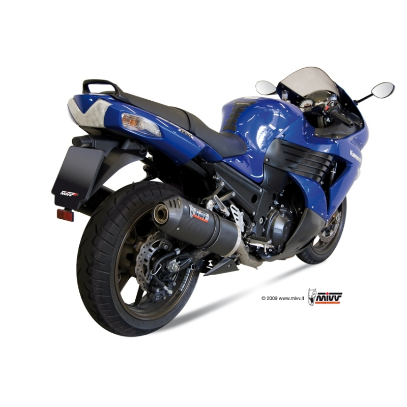ESCAPE OVAL CARBONO MIVV ZZR 1400 2006-07