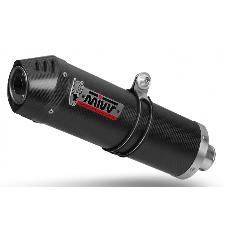 ESCAPE OVAL COMPLETO CARBONO MIVV HOMOLOGADO