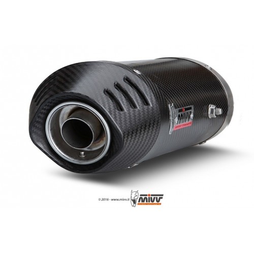 ESCAPE OVAL COMPLETO CARBONO MIVV HOMOLOGADO