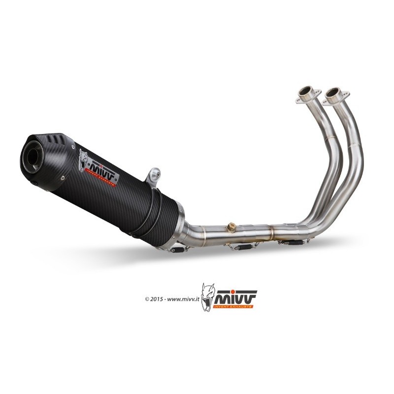 ESCAPE OVAL COMPLETO CARBONO MIVV HOMOLOGADO