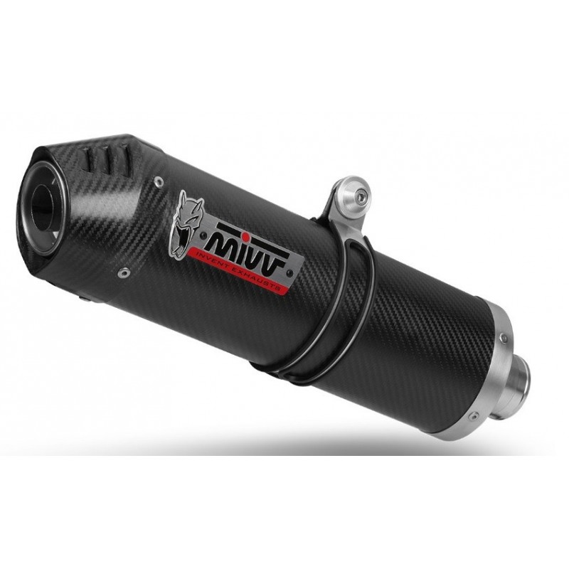 ESCAPE OVAL COMPLETO CARBONO MIVV HOMOLOGADO