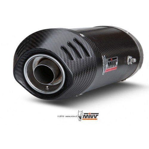 ESCAPE OVAL COMPLETO CARBONO MIVV HOMOLOGADO