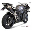 Escape Alto Oval Carbono Mivv 2003-05 Homologado
