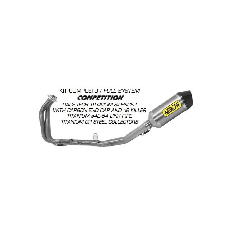 KIT COMPETITION TITANIO ARROW NO HOMOLOGADO