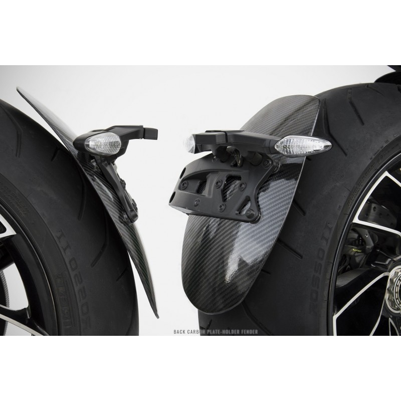 PORTA MATRICULA CARBONO ZARD XDIAVEL