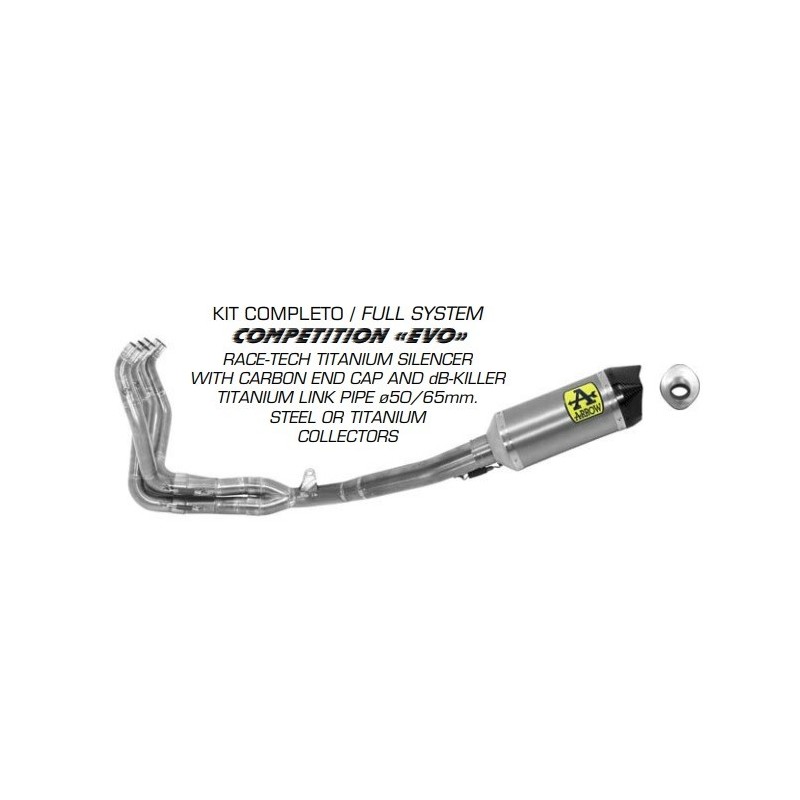 KIT COMPLETO COMPETITION EVO  FULL TITANIO ARROW