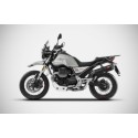 SILENCER ZARD BLACK CERAMIC MOTO GUZZI V85 TT