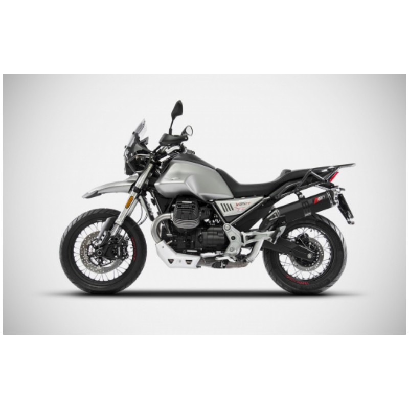 SILENCIEUX ZARD CÉRAMIQUE NOIRE MOTO GUZZI V85 TT