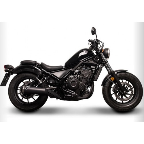 SILENCIOSO TERMIGNONI ACERO NEGRO REBEL 500