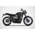DOBLE SILENCIOSO ZARD INOX STREET SCRAMBLER 2017-19