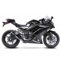 BLACK SILENCIEUX LEOVINCE LV-10 NINJA 250 R 2013-16