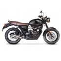 CLASSIC RACER DOUBLE EXHAUST LEOVINCE BONNEVILLE T120