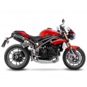 DOUBLE SILENCIEUX LV ONE EVO CARBONE LEOVINCE SPEED TRIPLE 1050 RS/S