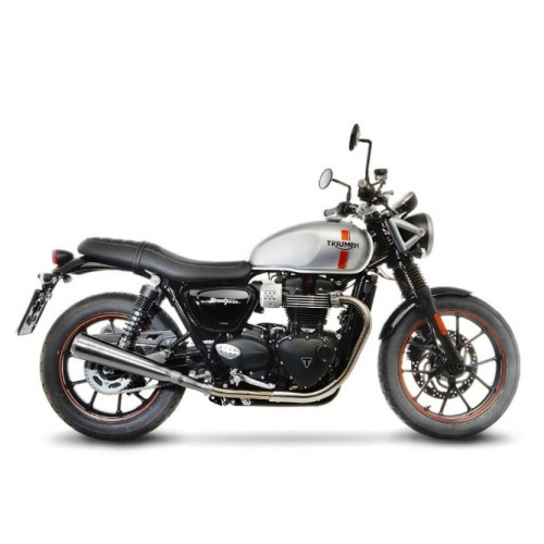 CLASSIC RACER DOUBLE ECHAPPEMENT LEOVINCE BONNEVILLE T120