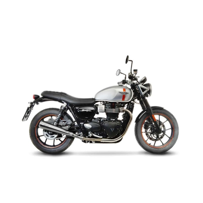 CLASSIC RACER DOUBLE ECHAPPEMENT LEOVINCE BONNEVILLE T120