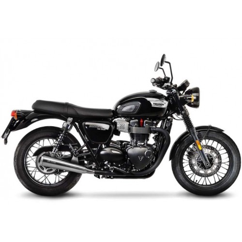CLASSIC RACER DOUBLE ECHAPPEMENT LEOVINCE BONNEVILLE T120