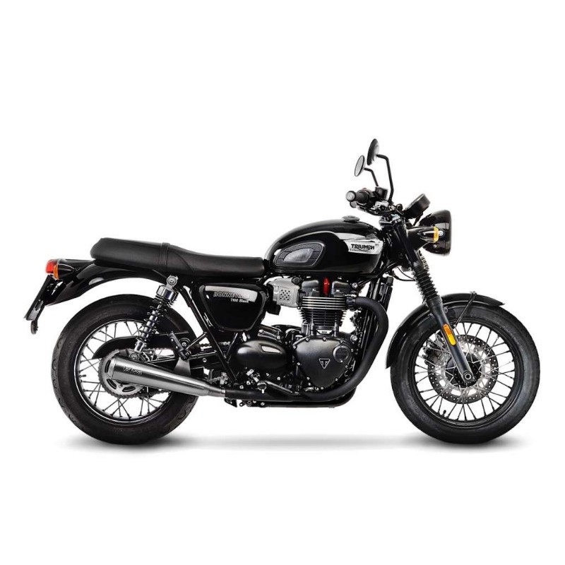 CLASSIC RACER DOUBLE EXHAUST LEOVINCE BONNEVILLE T120