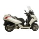 SILENCIEUX NERO LEOVINCE METROPOLIS 400i 2013-2016