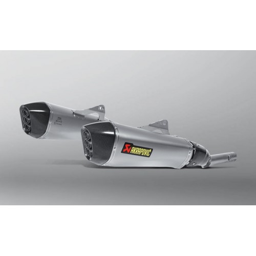 DOBLE ESCAPE AKRAPOVIC TITANIO HOMOLOGADO