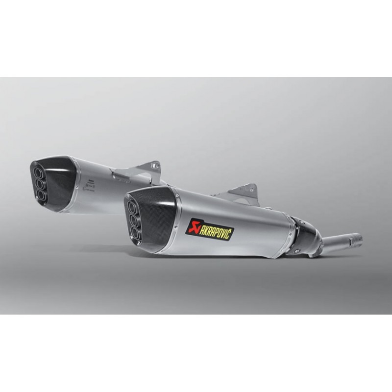 DOUBLE EXHAUST TITANIUM HOMOLOGATED AKRAPOVIC