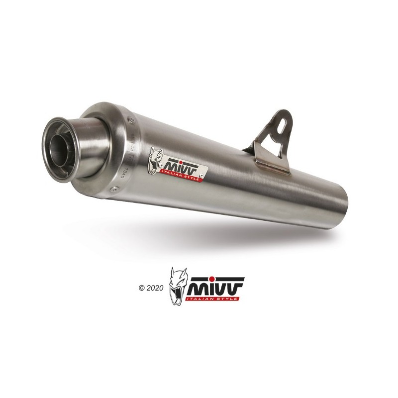 DOUBLE EXHAUST X-CONE STAINLESS STEEL MIVV APPROVED