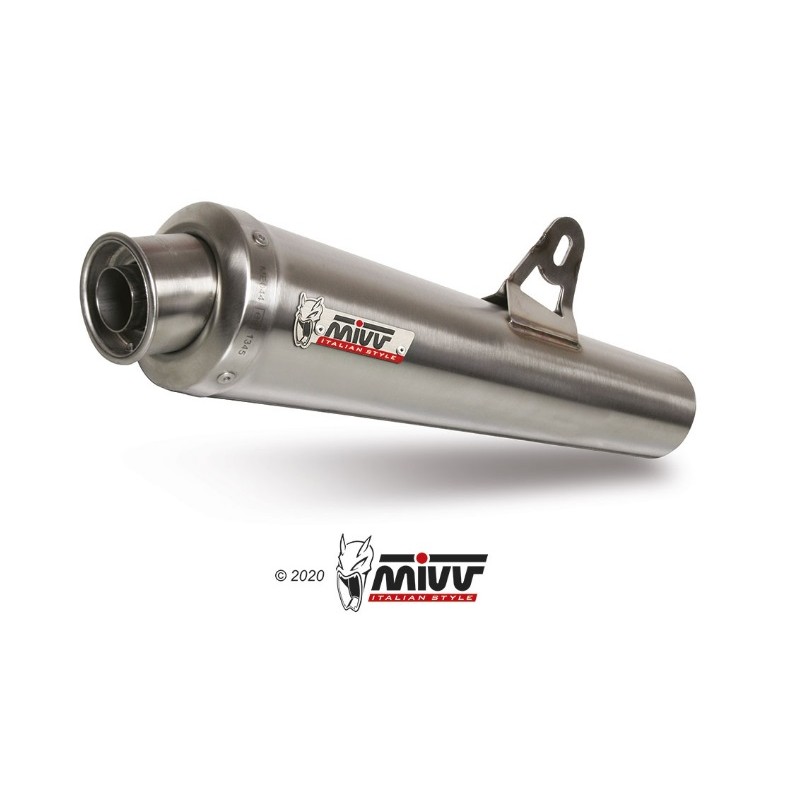 DOUBLE EXHAUST X-CONE STAINLESS STEEL MIVV APPROVED