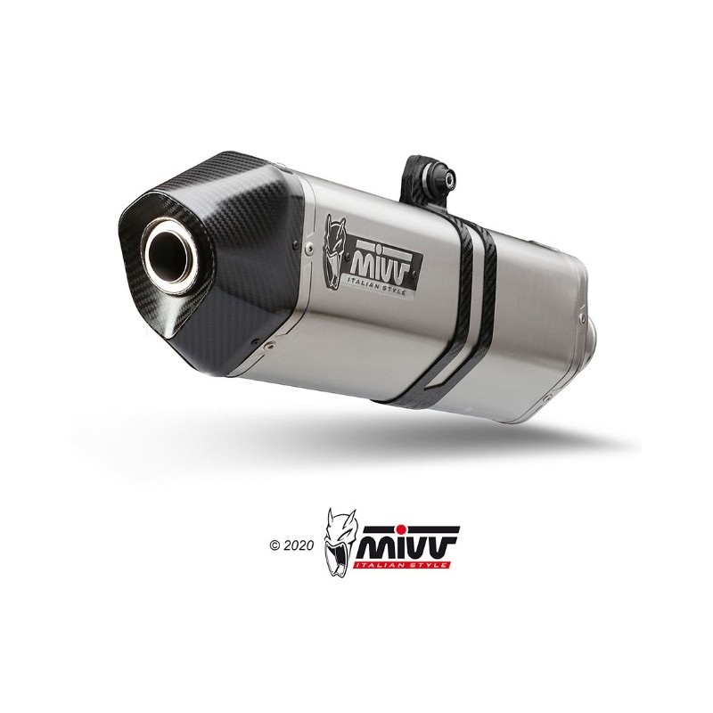 Echappement Speed ​​Edge Noir Inox Noir Mivv
