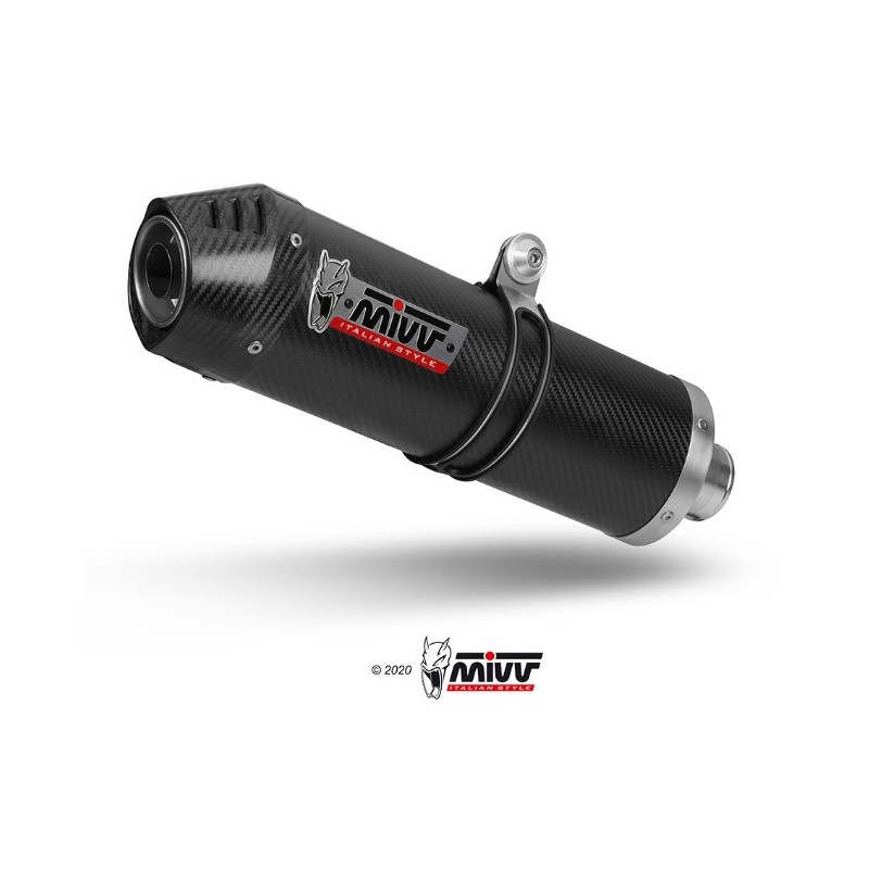 Pot d'échappement Mivv Oval Titanium Homologué Euro4