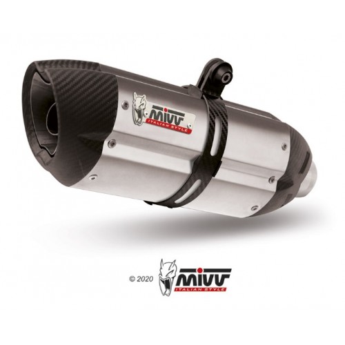 DOUBLE EXHAUST SUONO STAINLESS STEEL MIVV APPROVED