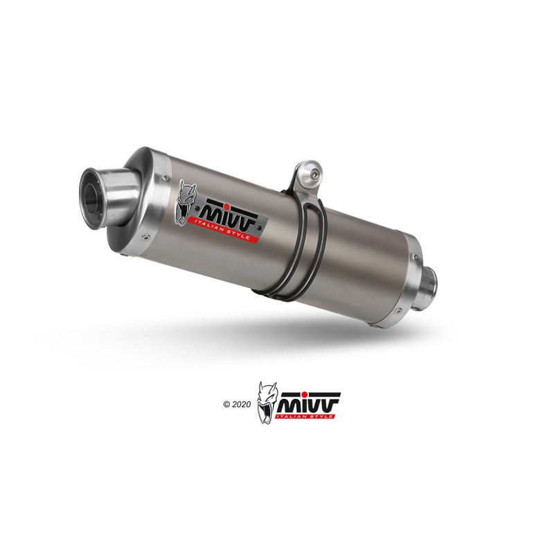 EXHAUST OVAL TITANIUM MIVV NOT APPROVED