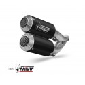 Doble Escape Mk3 Black Acero Inoxidable Mivv Homologado Euro 4