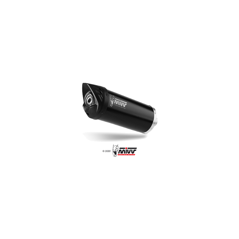 Escape Mover Acero Inoxidable Barnizado Negro Mivv Homologado