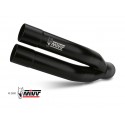 Double Gun Black Exhaust Mivv Stainless Steel Euro 4 Approved