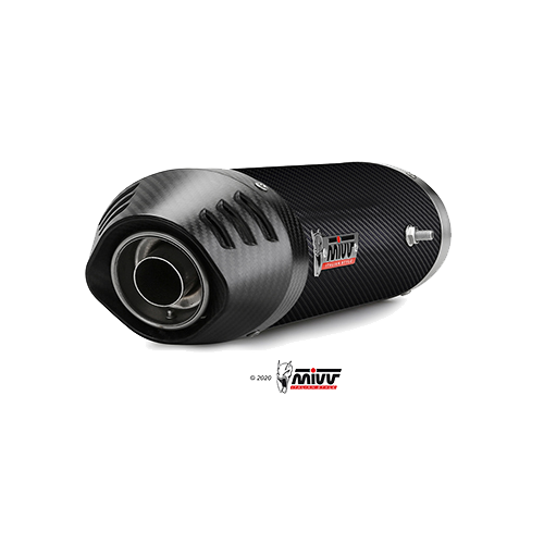 ESCAPE OVAL COMPLETO CARBONO MIVV HOMOLOGADO