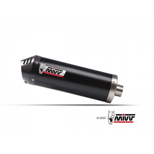 ESCAPE OVAL INOX NEGRO MIVV HOMOLOGADO