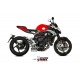 Echappement Speed ​​Edge Noir Acier Inoxydable Approuvé Mivv