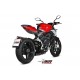 Echappement Speed ​​Edge Noir Acier Inoxydable Approuvé Mivv
